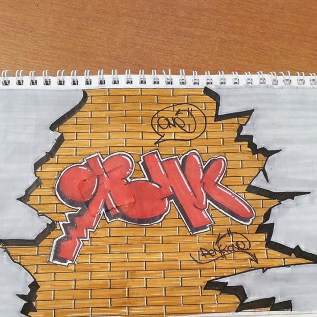 Graffiti Sketch - Photo by renkone (2014)
