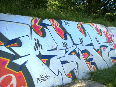 Graffiti Wall in Krasnoznamensk - Photo by reps