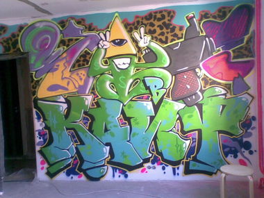 Graffiti Wall in Krasnoznaamensk - Photo by reps