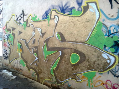 Graffiti Wall in Krasnoznamensk - Photo by reps