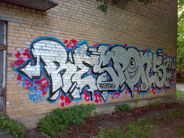 Graffiti Wall in Krasnoznamensk - Photo by reps