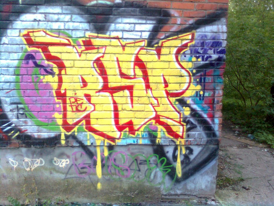 Graffiti Wall in Krasnoznamensk - Photo by reps