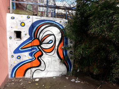 Graffiti Wall in Oberhausen - Photo by restlessleg - nuna (2015)