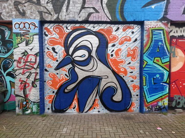 Graffiti Wall in Oberhausen - Photo by restlessleg - nuna (2015)