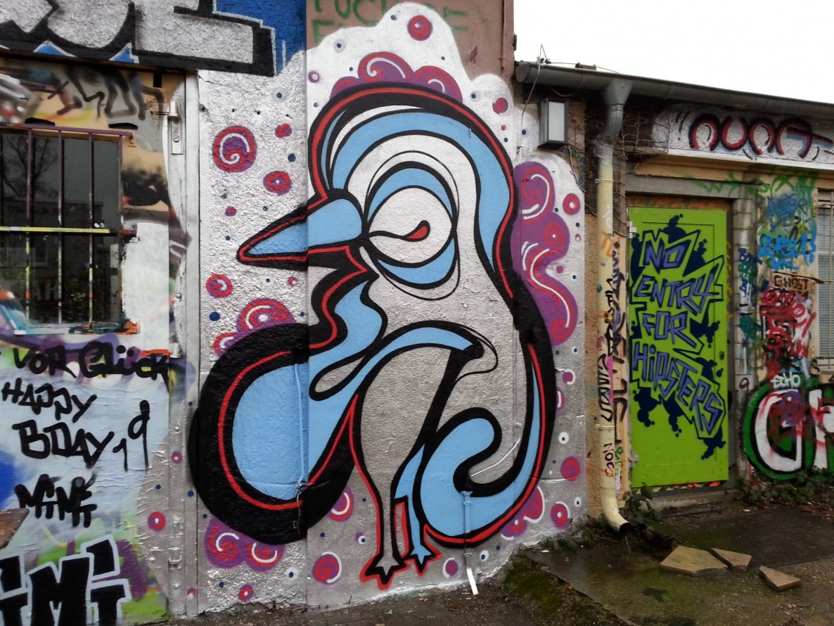 Graffiti Wall in Oberhausen - Photo by restlessleg - nuna (2015)