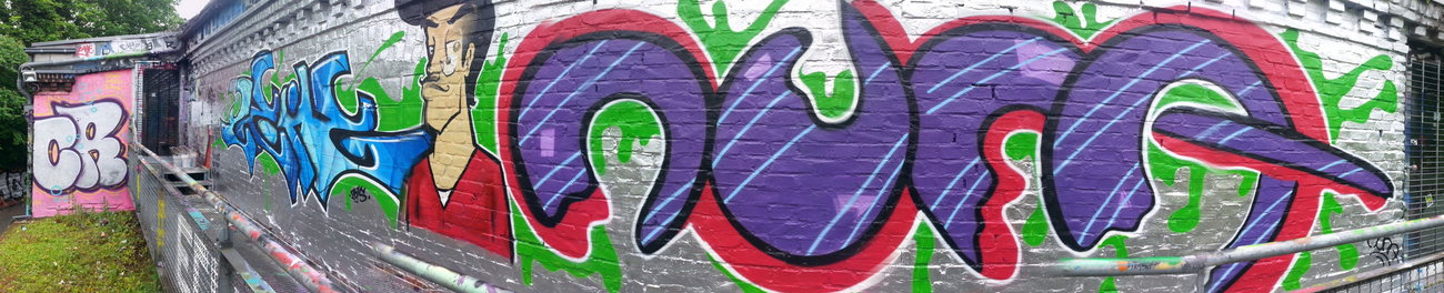 Graffiti Wall - Photo by restlessleg - cr, zeig, nuna (2015)