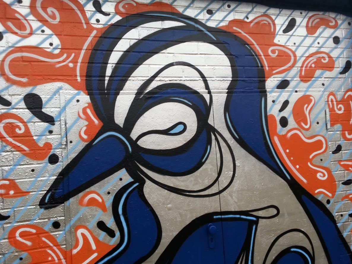 Graffiti Wall in Oberhausen - Photo by restlessleg - nuna (2015)