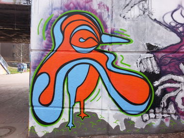 Graffiti Street Art in Duisburg - Photo by restlessleg - nuna (2015)