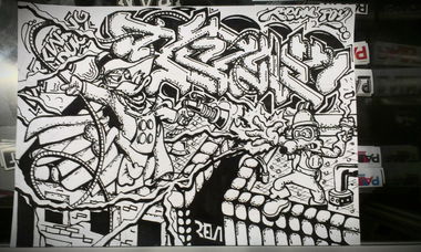 Graffiti Sketch - Photo by rewt1