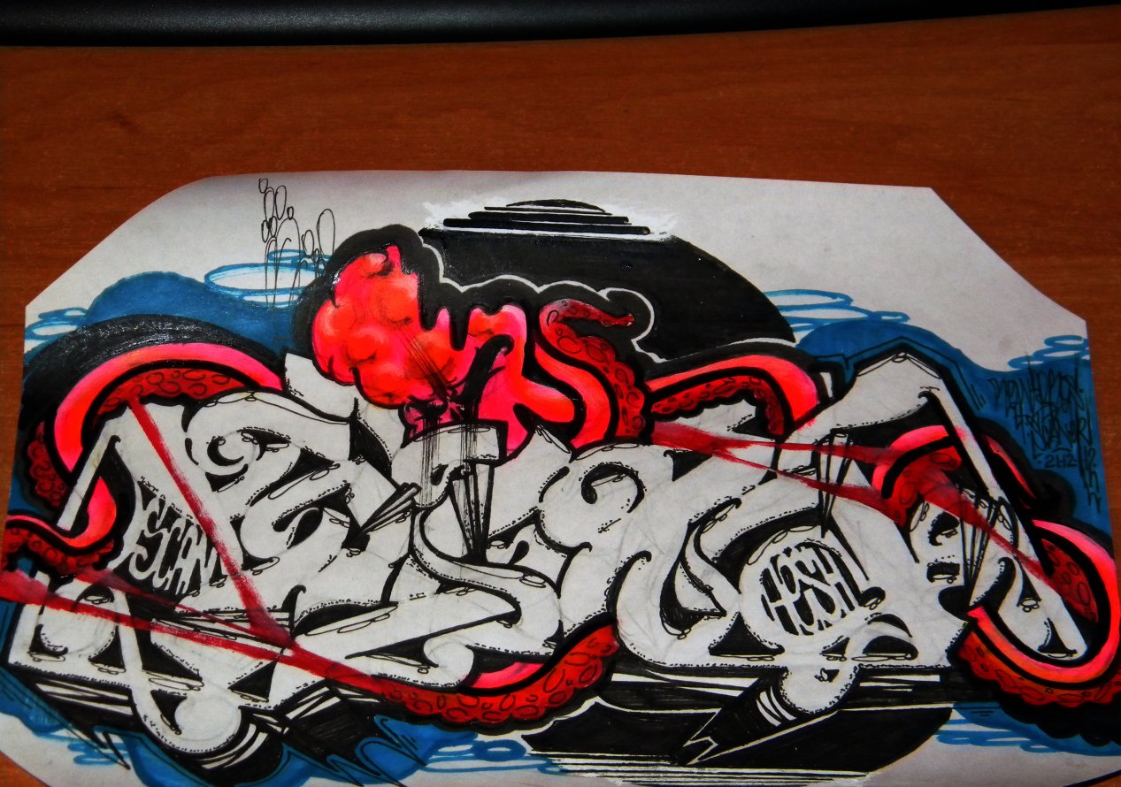 Graffiti Sketch - Photo by rewt1 - Rewt
