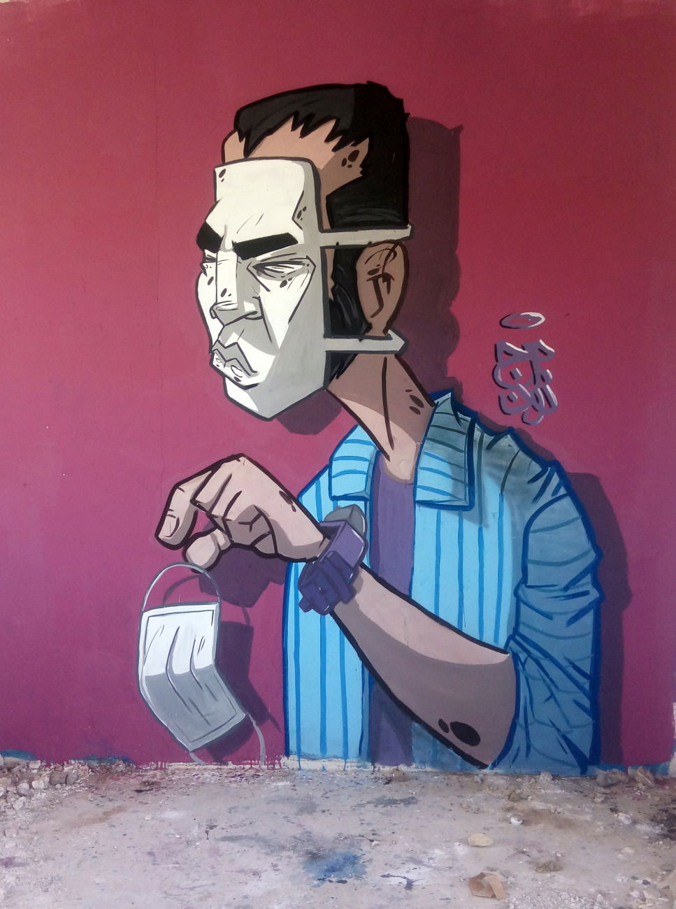 Graffiti Wall - Photo by rezarioter - corona, covid, covid19