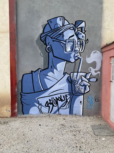 Graffiti in شهر کاشان - Photo by rezarioter - iran, kashan, graffiticharacter (2021)