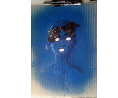 Graffiti Sketch in Iran - Photo by rezarioter - character, charactergraffiti, hiphopstyle (2018)