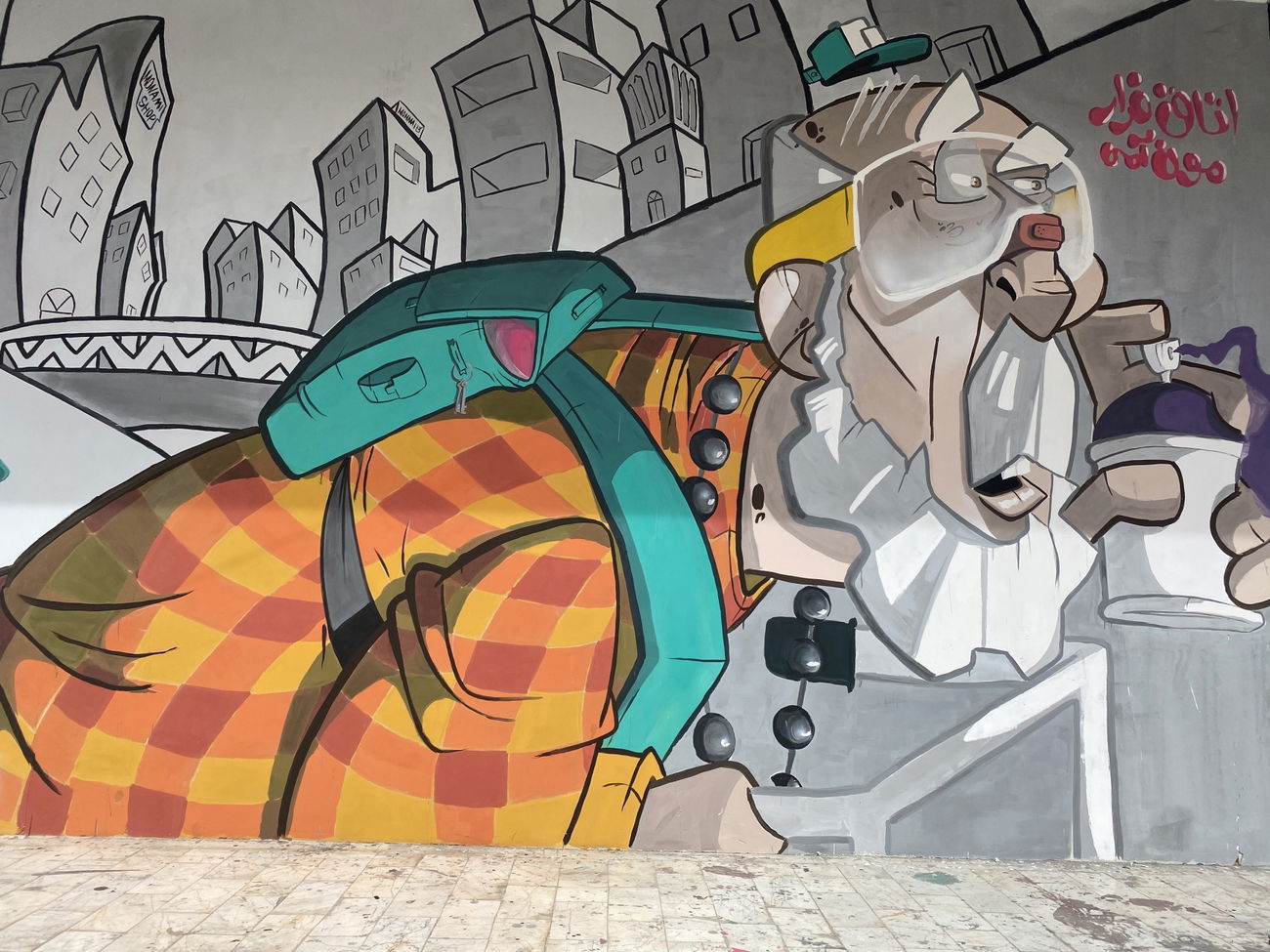 Graffiti Wall in شهر کاشان - Photo by rezarioter - iran, kashan, graffiticharacter (2021)