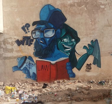 Graffiti Wall in Iran - Photo by rezarioter - reza_rioter, majnoun, irangraffiti (2019)
