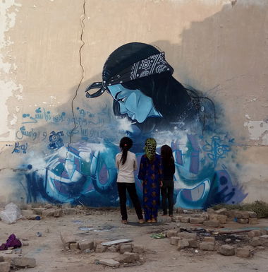 Graffiti Wall in Iran - Photo by rezarioter - reza_rioter, cartoon, character (2019)