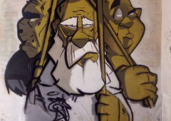 Graffiti Wall in کاشان - Photo by rezarioter - pretend, innocent, angel (2020)