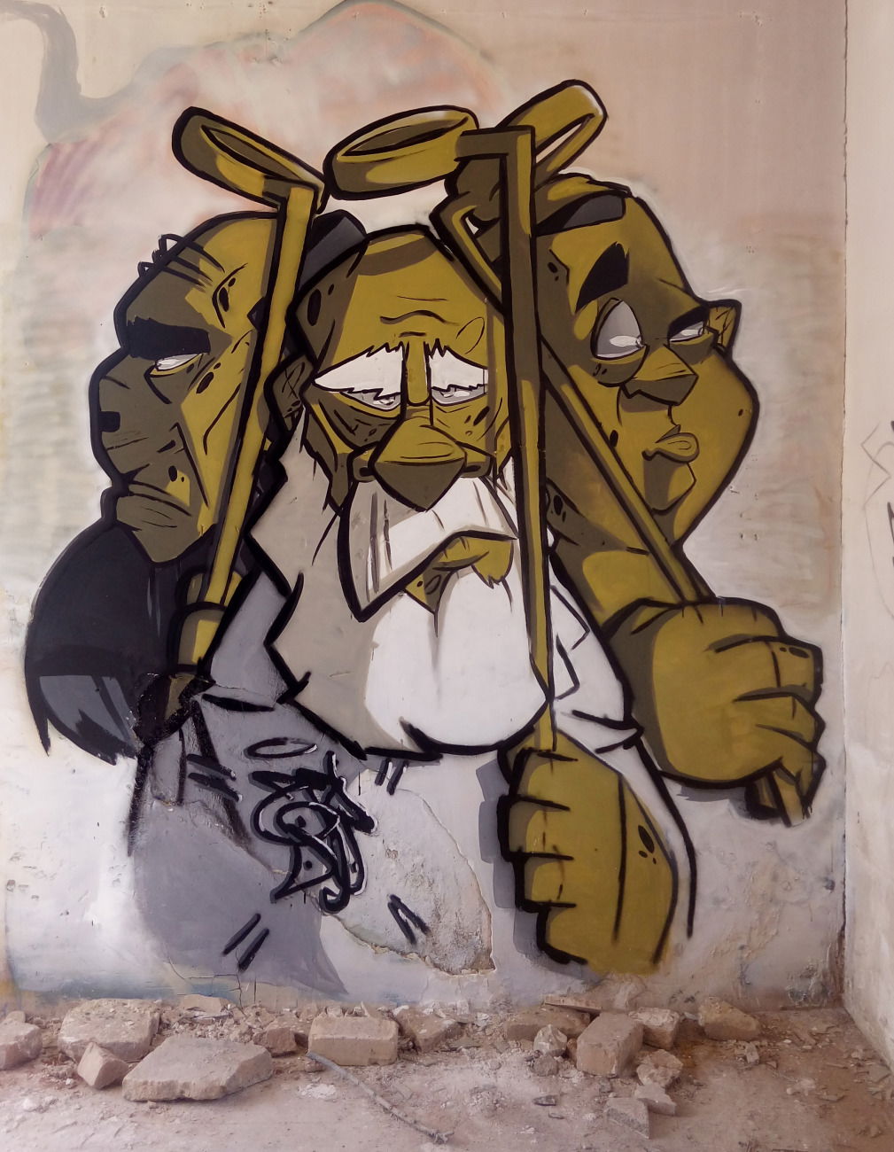 Graffiti Wall in کاشان - Photo by rezarioter - pretend, innocent, angel (2020)