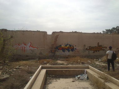 Graffiti Wall in Iran - Photo by rezarioter - reza_rioter, myspot, spot (2014)