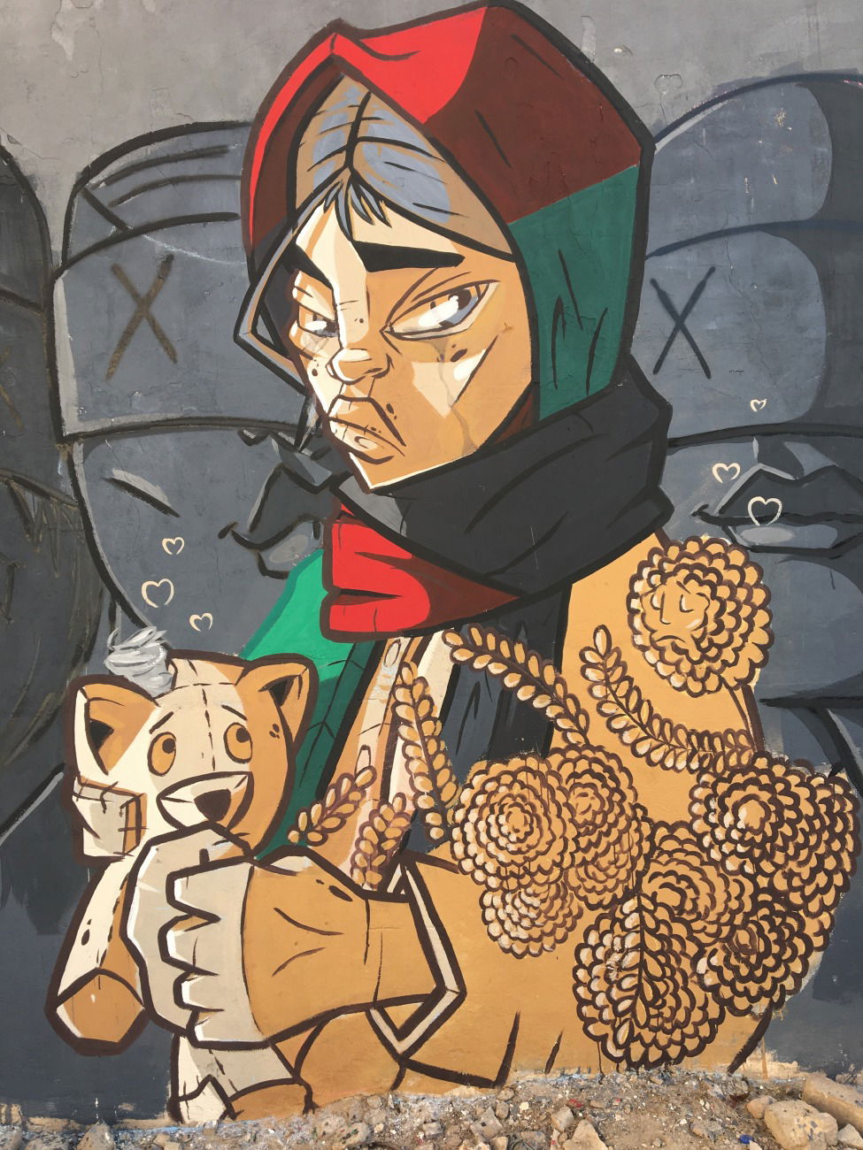 Graffiti Wall in شهر کاشان - Photo by rezarioter - afghan, afghangirl, character (2021)