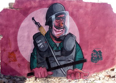 Graffiti Wall in کاشان - Photo by rezarioter - fuckthepolice, kill, police (2019)