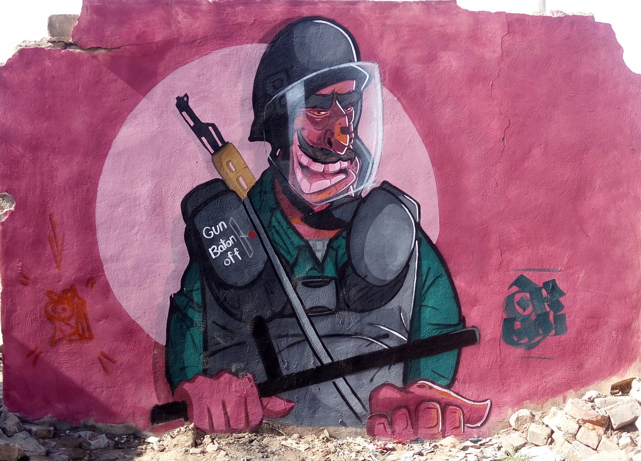 Graffiti Wall in کاشان - Photo by rezarioter - fuckthepolice, kill, police (2019)