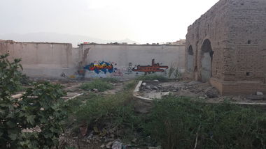 Graffiti Wall in Iran - Photo by rezarioter - persianletters, iran, kashan (2014)