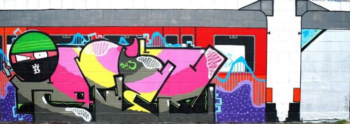 Graffiti Wall in Kraków - Photo by ribse