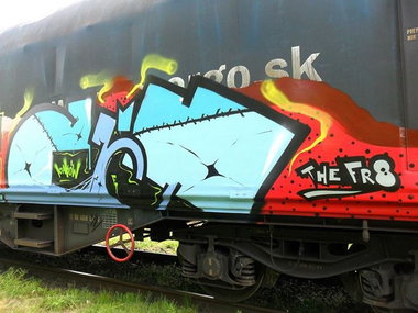Graffiti Train - Photo by ribse - Cacy, BN