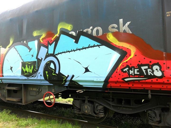 Graffiti Train - Photo by ribse - Cacy, BN