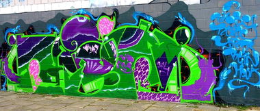 Graffiti Wall in Krakow - Photo by ribse - Ribse, BN