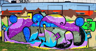 Graffiti Wall - Photo by ribse - BN'S (KRK)