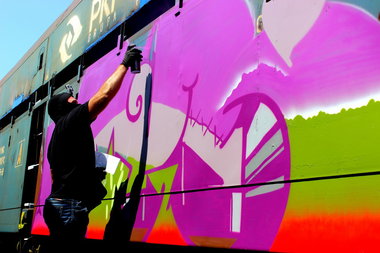 Graffiti Train - Photo by ribse