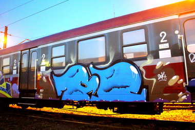 Graffiti Train - Photo by ribse - BNCREW