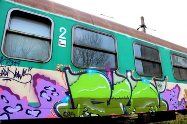 Graffiti Train - Photo by ribse - BAD, NEWS