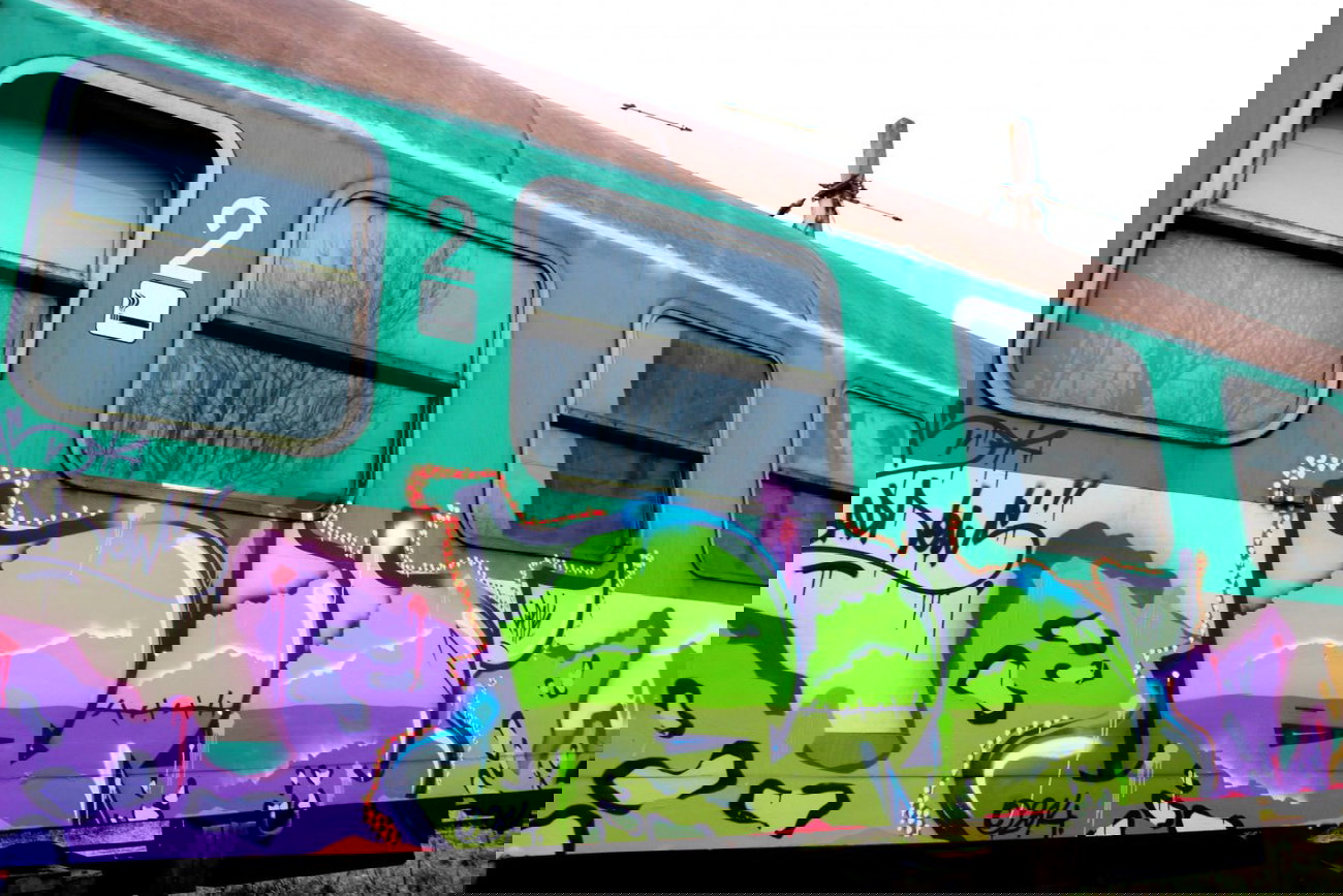 Graffiti Train - Photo by ribse - BAD, NEWS