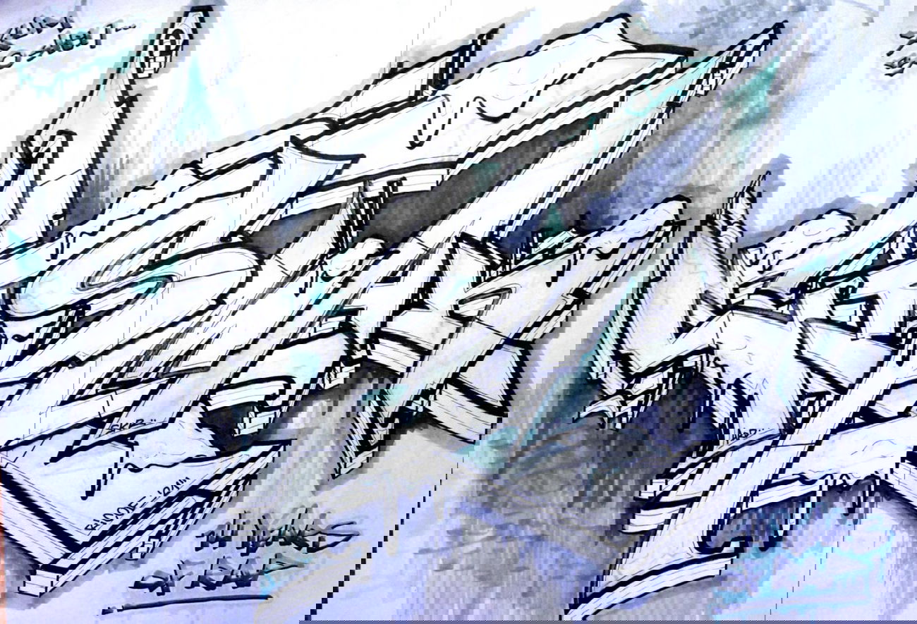 Graffiti Sketch - Photo by ricoe21 - Eisman, BCK, Ricoe (2014)