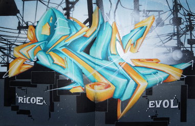 Graffiti Sketch in Nuthetal - Photo by ricoe21 - Ricoe (2014)