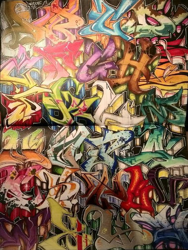 Graffiti Sketch - Photo by ricoe21 - Alphabet, Ricoe (2012)