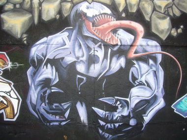 Graffiti Wall in Berlin - Photo by ricoe21 - Venom, Ricoe (2008)