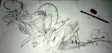 Graffiti Sketch - Photo by ricoe21 - Rickoe (2012)