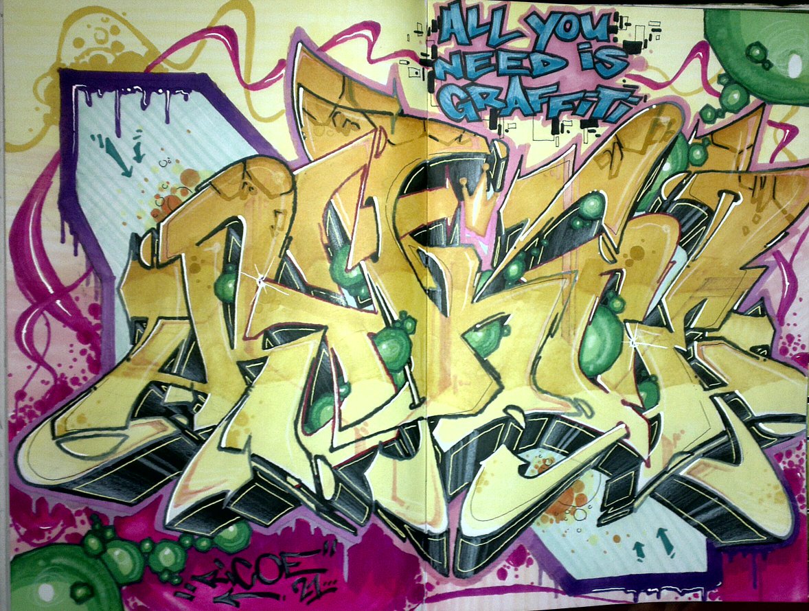 Graffiti Sketch - Photo by ricoe21 - Ricoe21 (2012)