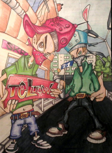 Graffiti Sketch - Photo by ricoe21 - Ricoe21;SKR (2010)