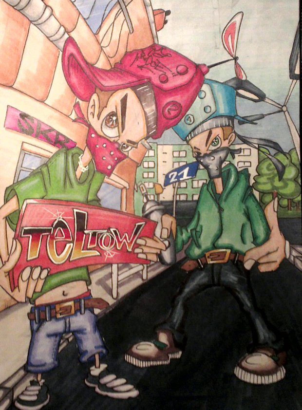 Graffiti Sketch - Photo by ricoe21 - Ricoe21;SKR (2010)