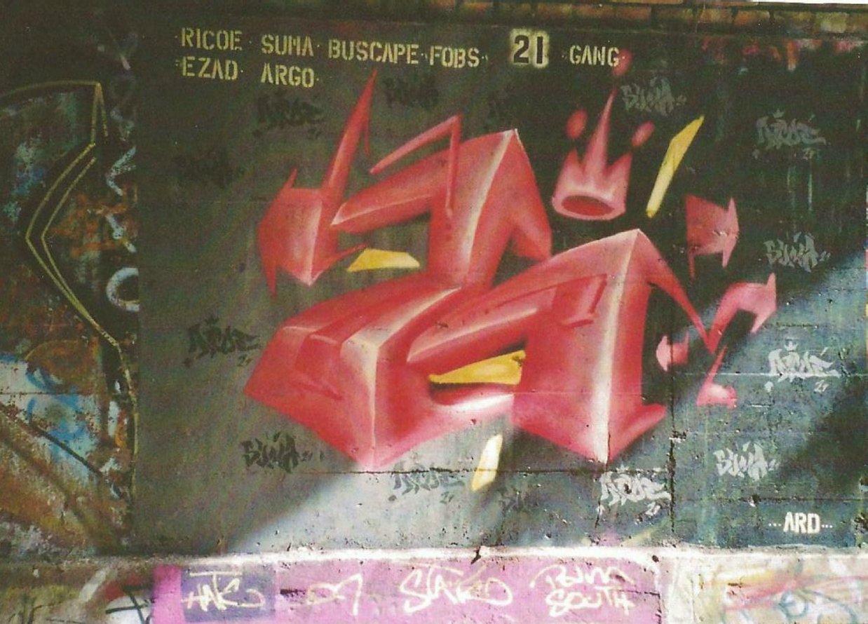 Graffiti Wall in Stahnsdorf - Photo by ricoe21 - Ricoe, Suma, Buscape (2008)