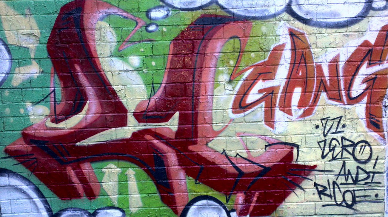 Graffiti Wall in Berlin - Photo by ricoe21 - 21, Zero, Andi (2012)