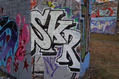 Graffiti Bombing in Berlin - Photo by ricoe21 - SKR (2014)