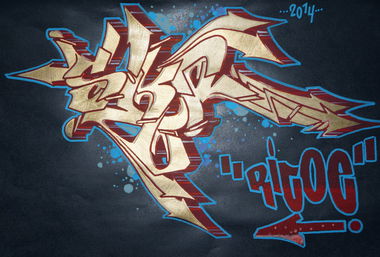 Graffiti Artwork - Photo by ricoe21 - SKR, Ricoe (2014)