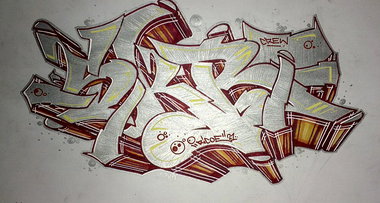 Graffiti Sketch - Photo by ricoe21 - SKR, Ricoe21 (2011)