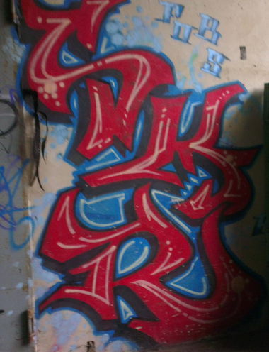 Graffiti Bombing in Potsdam - Photo by ricoe21 - SKR, Fobs, Suma (2005)